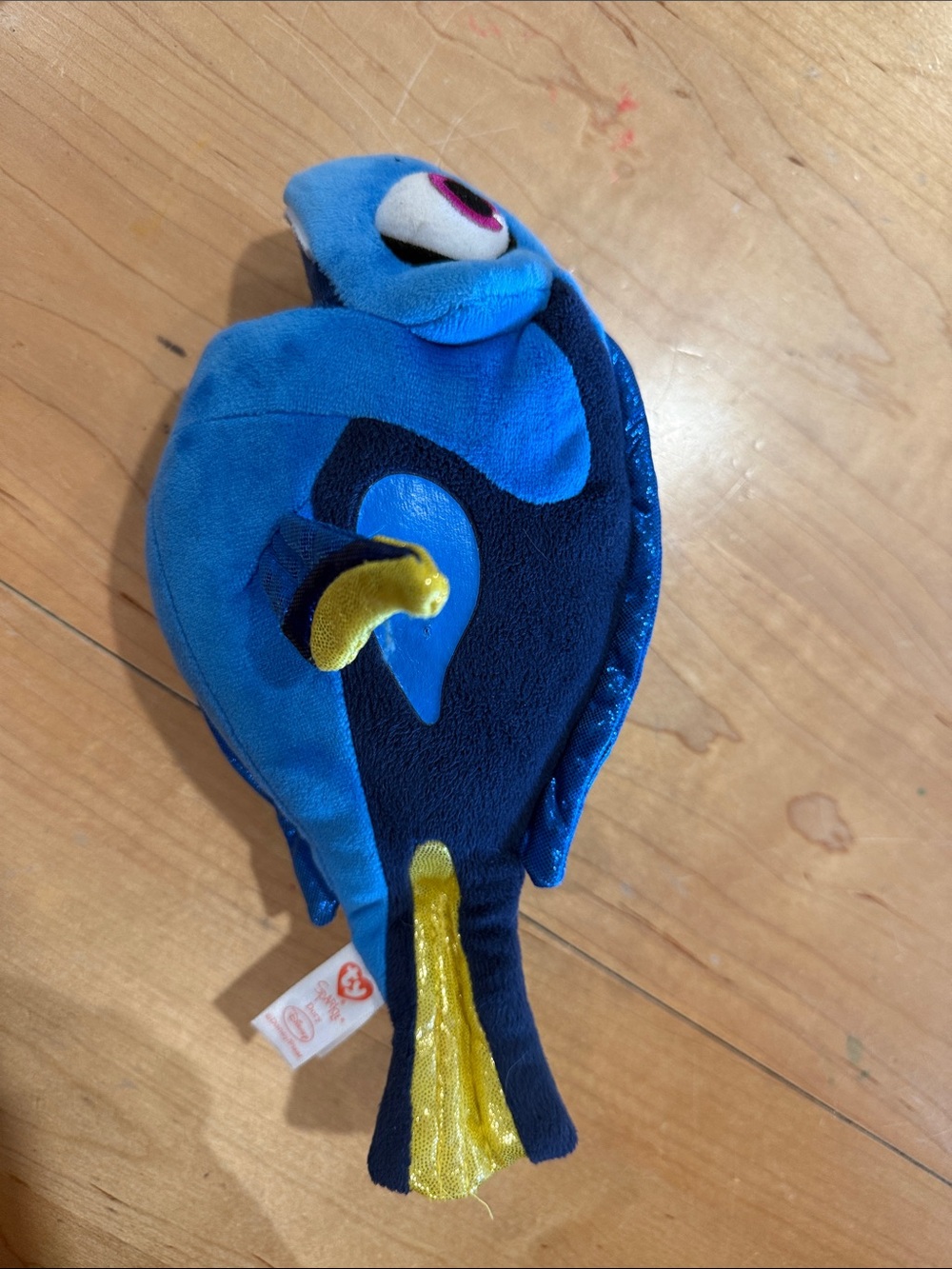 Ty Blue and Yellow Plush Parrot Stuffed Animal